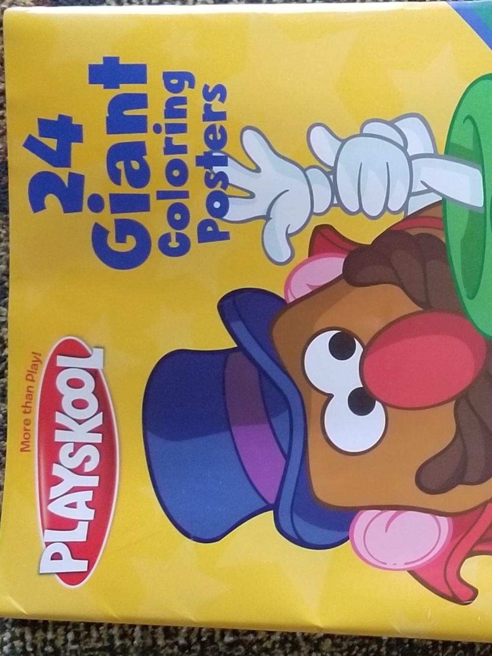 Giant Playschool MR.  Potato Head Colouring Poster Book NEW!!!